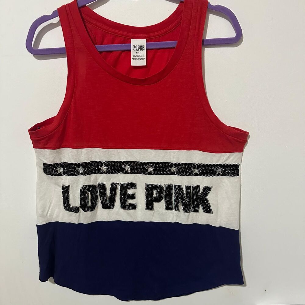 Women's PINK VS USA‎ tank top M
